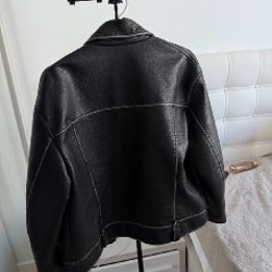 Кожаная куртка Bershka - фото 5