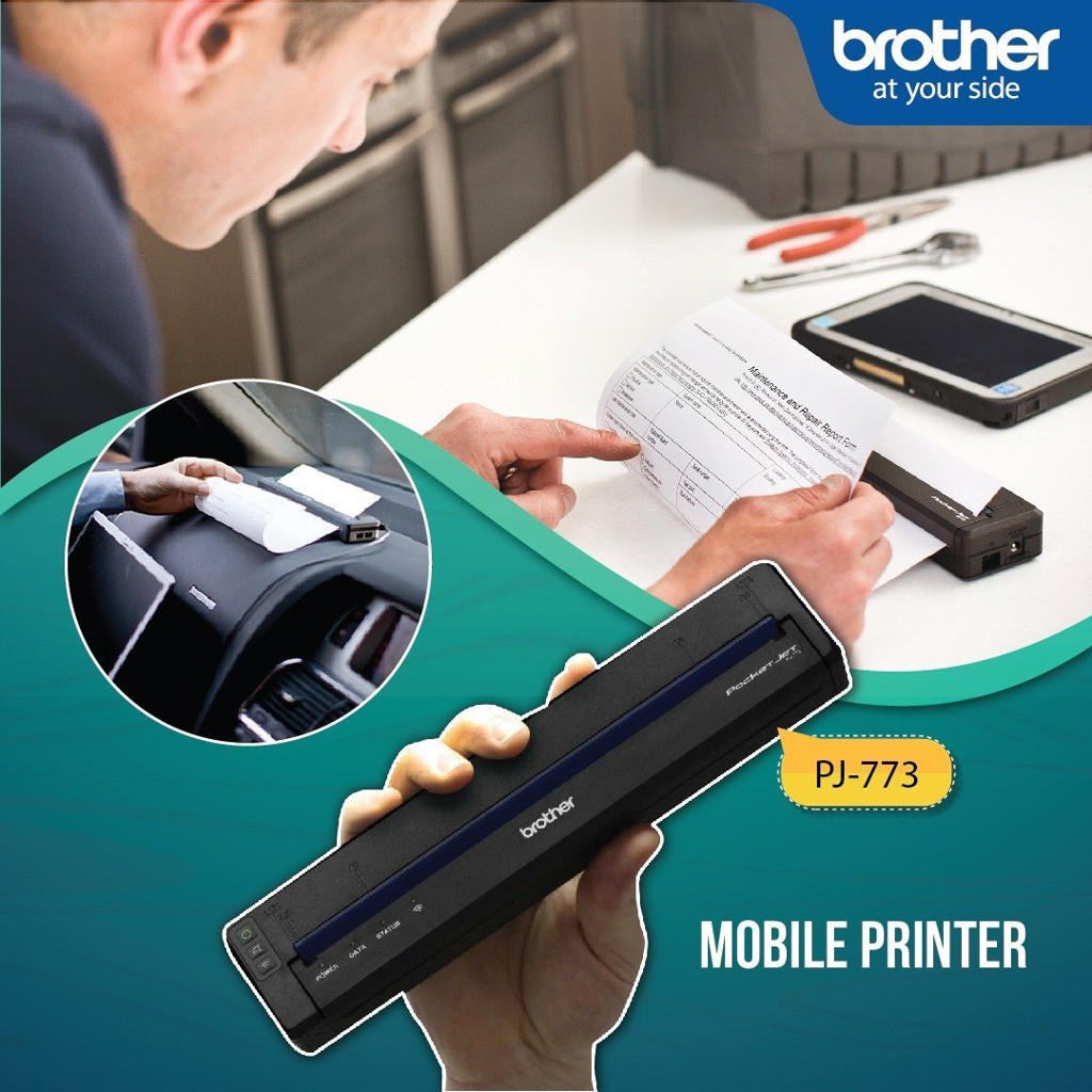 Портативный термо трансферный принтер A4 Brother Pocket Jet PJ-773
