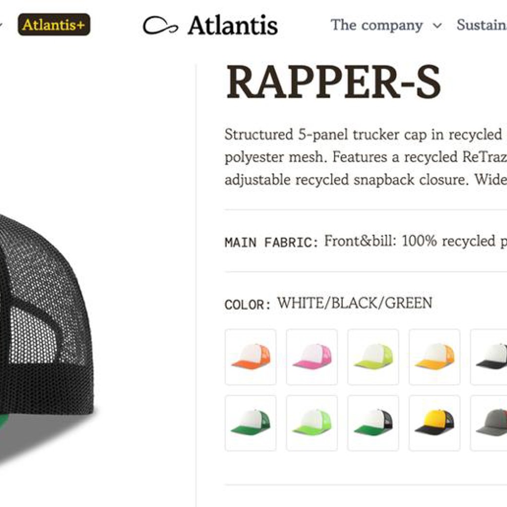 Бейсболка Atlantis RAPPER-S