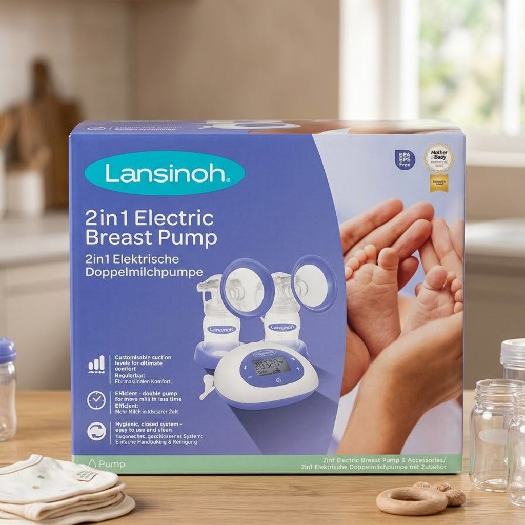 Электрический молокоотсос Lansinoh 2in1