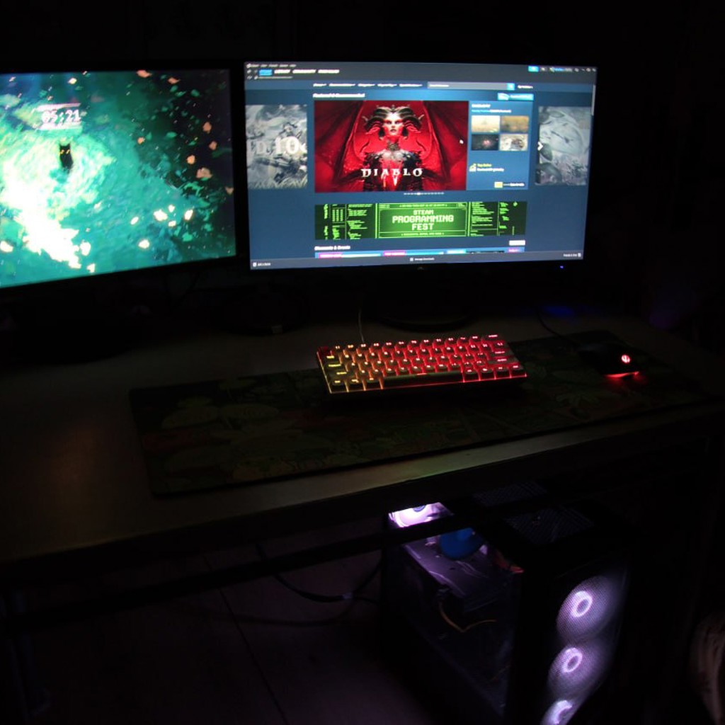 ПК/PC Компьютер с 2 мониторами