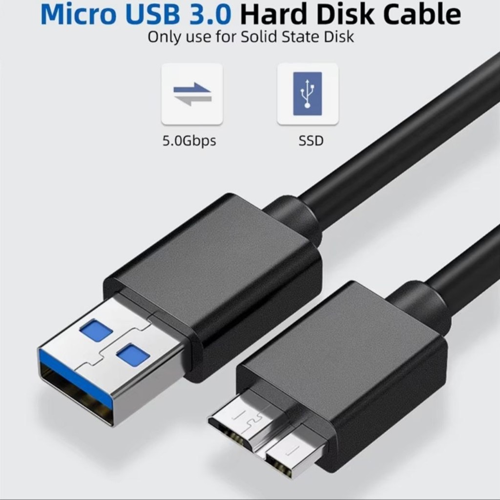 USB Type-A → USB 3.0 Micro-B
