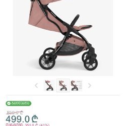 Коляска KikkaBoo Cloe Pink 2023 - фото 3