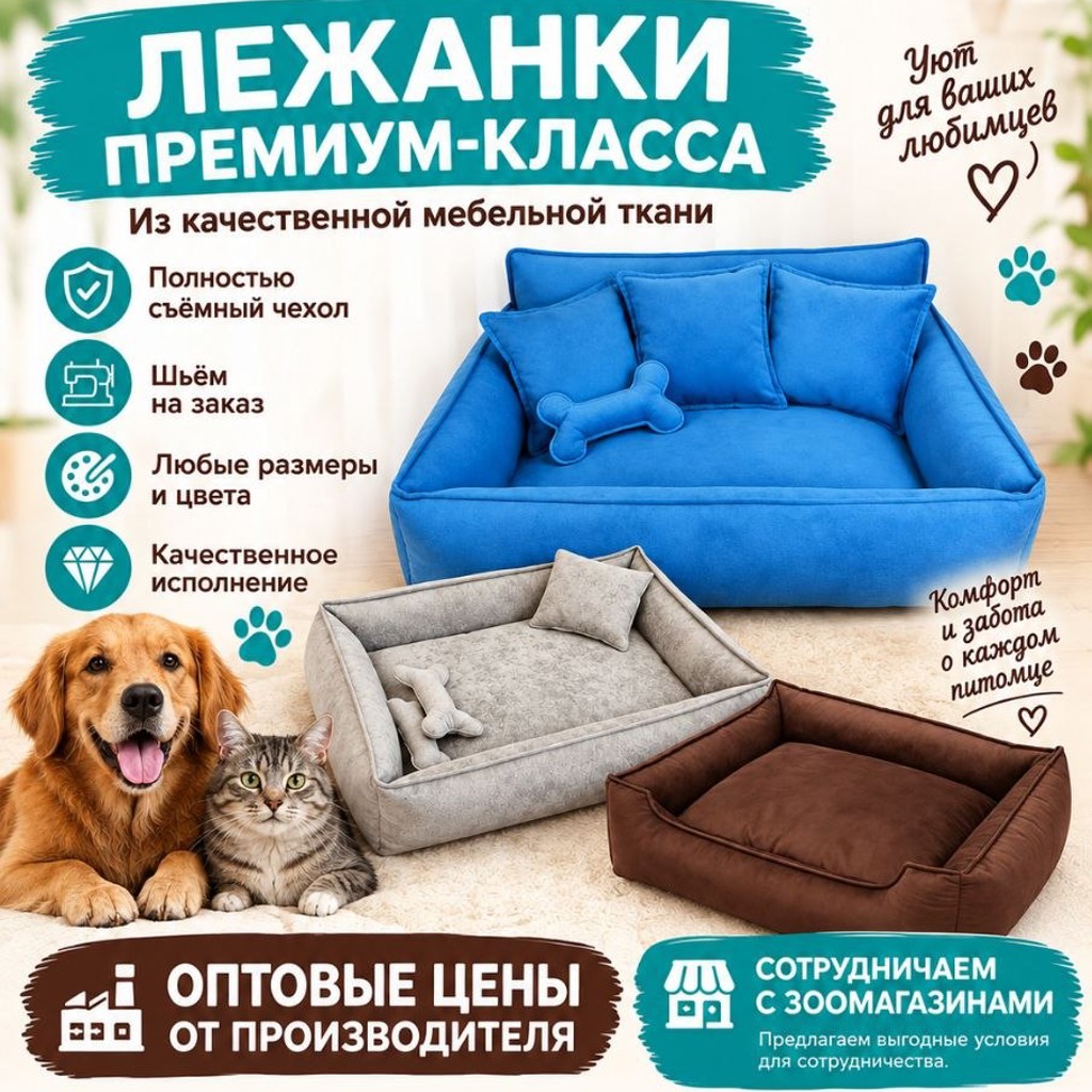 Лежанки для животных