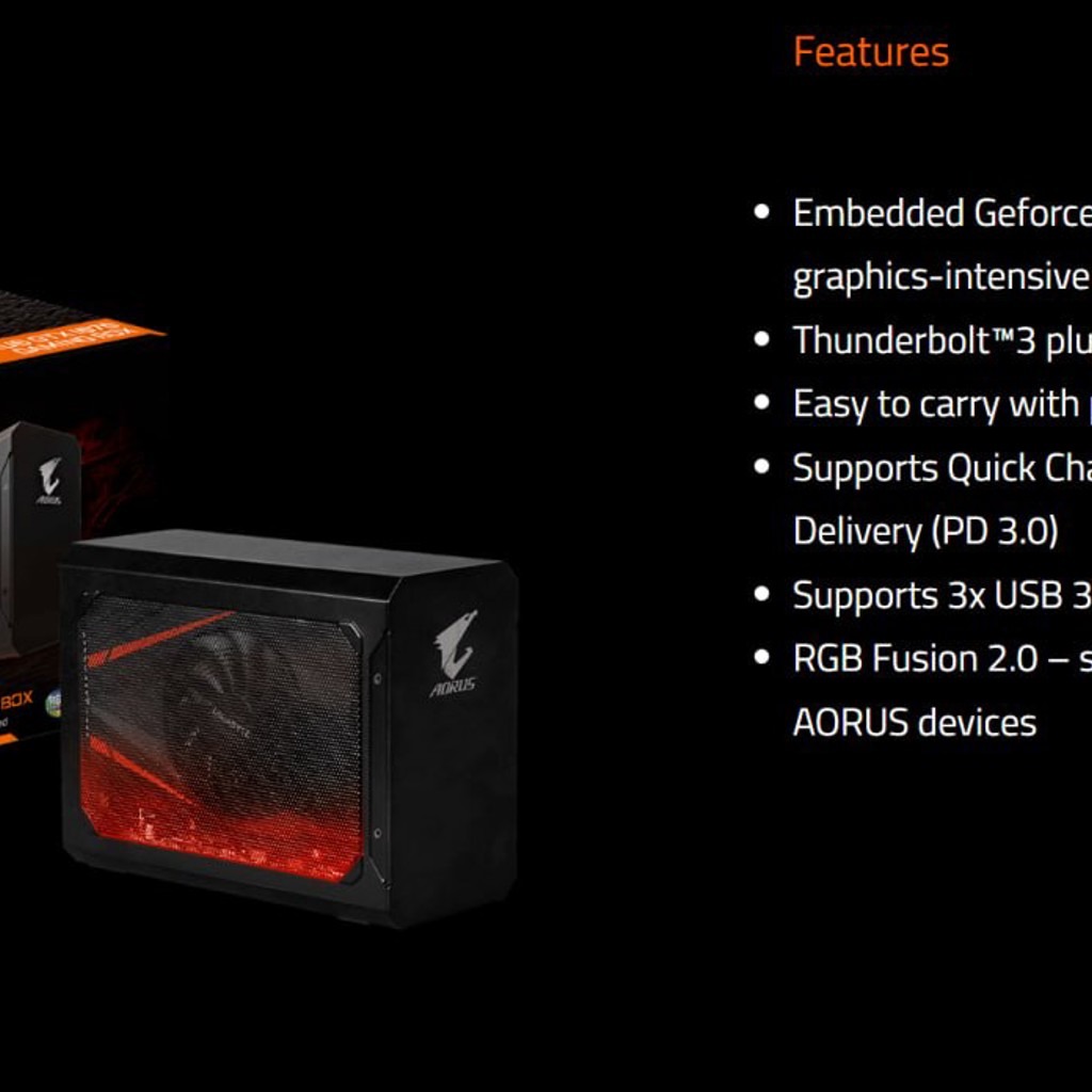 AORUS GTX 1070 Gaming Box