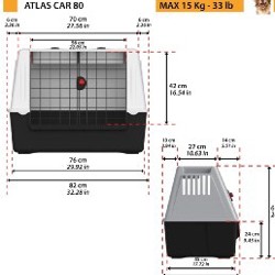 Переноска Ferplast car dog carrier Atlas Car 80 - фото 4