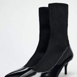 Ботильоны Zara ankle sock boots - фото 2