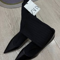 Ботильоны Zara ankle sock boots - фото 4
