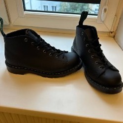 Ботинки Solovair Black Greasy 7 Eye Monkey Boot - фото 3