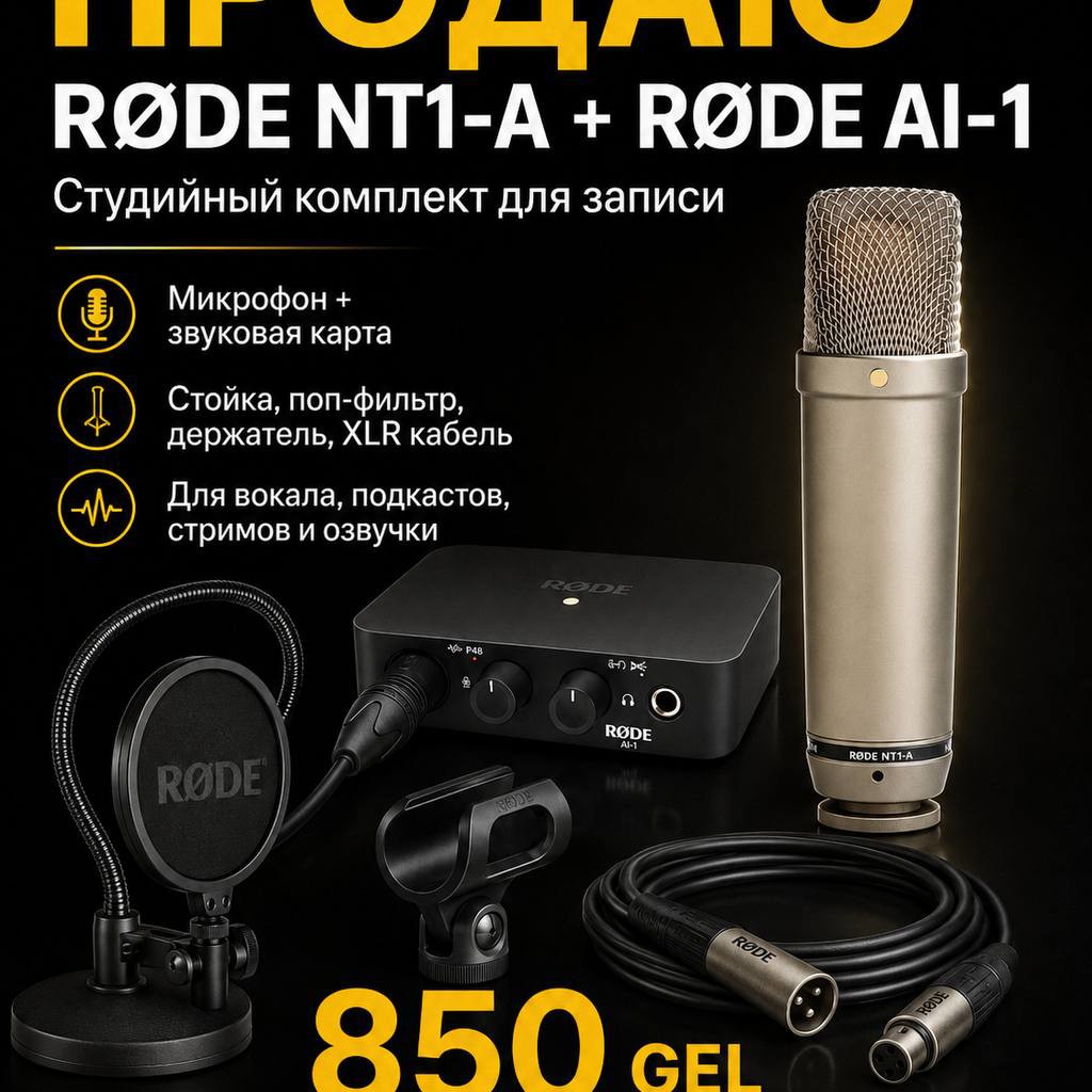 Комплект RØDE NT1-A + RØDE AI-1