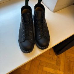 Ботинки Solovair Black Greasy 7 Eye Monkey Boot - фото 2