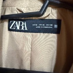 Пальто ZARA бежевое - фото 9