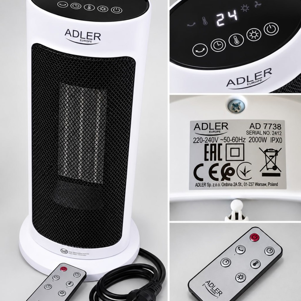 Керамический обогреватель ADLER AD 7738