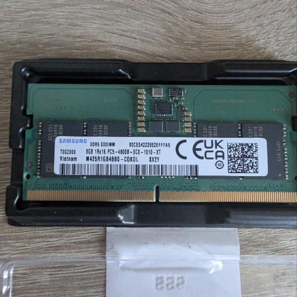 RAM 8 GB Samsung DDR5 SODIMM