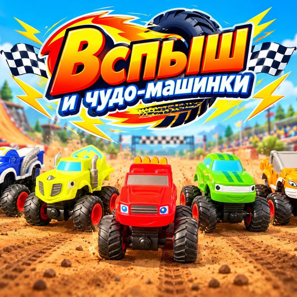 Машинки Вспыш и чудо-машинки