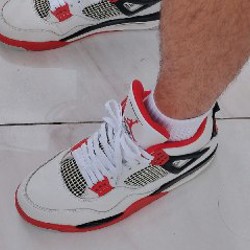 Jordan 4 retro fire red - фото 2