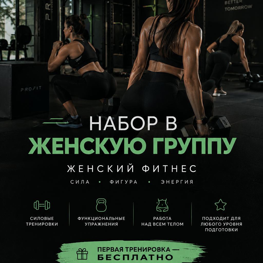 Набор в женскую фитнес-группу