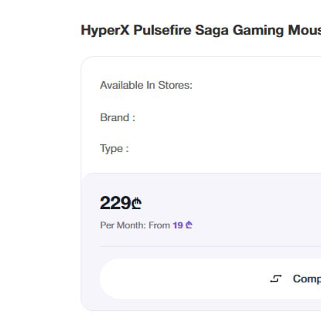 Игровая мышь HyperX Pulsefire Saga