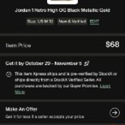 Jordan 1 Mid Metallic Gold - фото 9