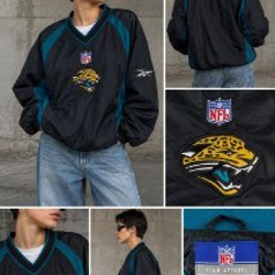 Винтажная олимпийка NFL Reebok Jacksonville Jaguars - фото 2