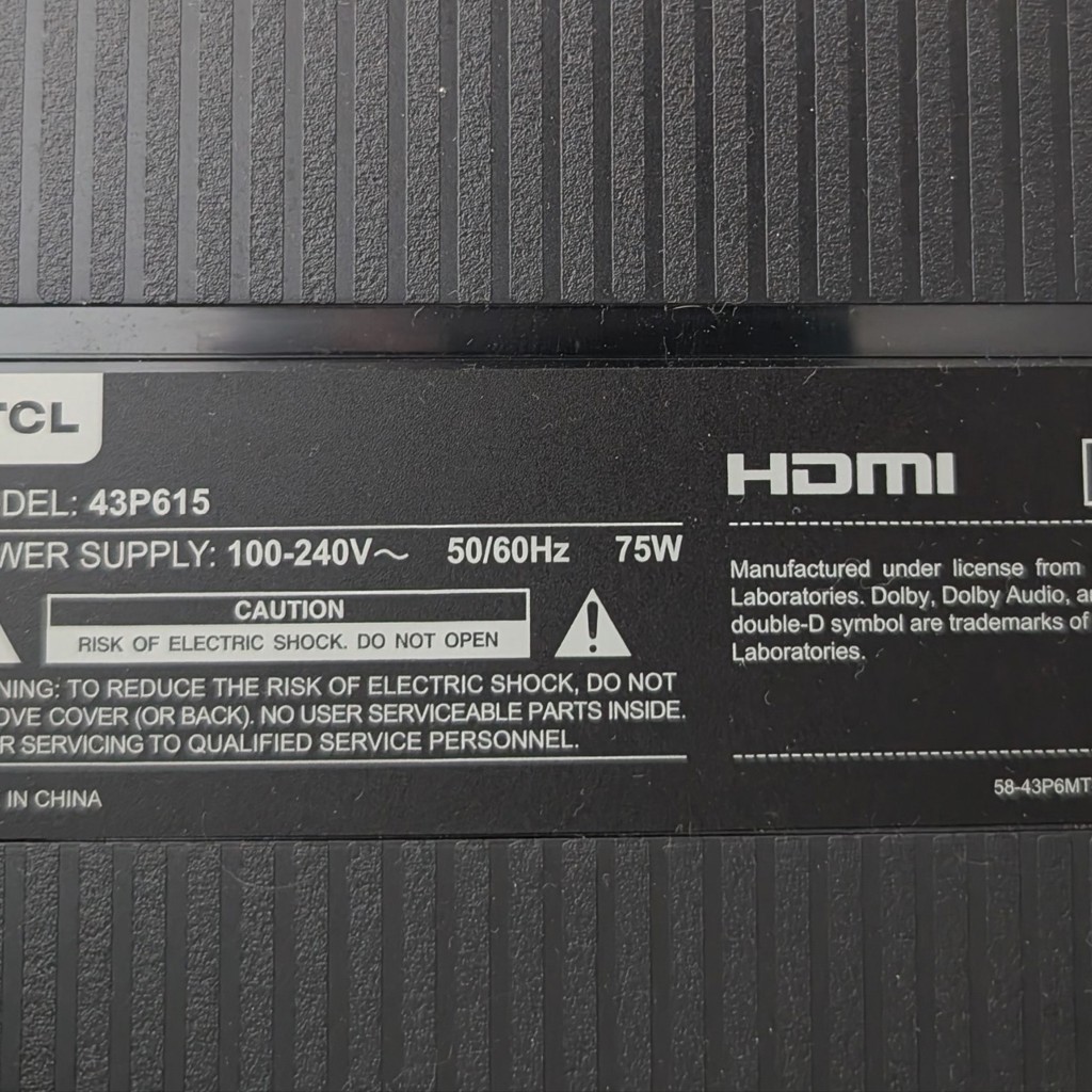 Телевизор TCL 43 дюйма