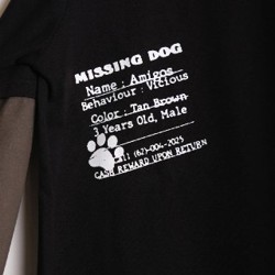 MISSING DOG DOUBLE LAYER TEE - фото 5