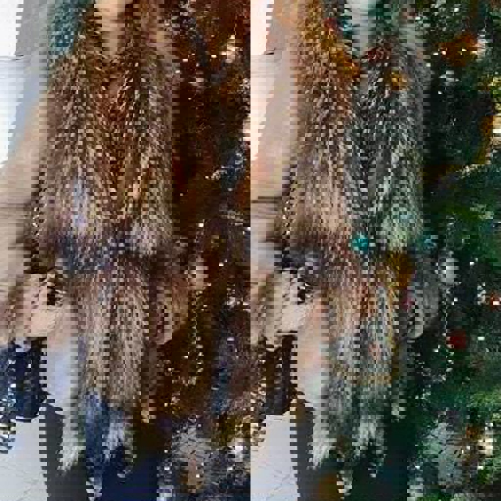 Дубленка с лисьим мехом