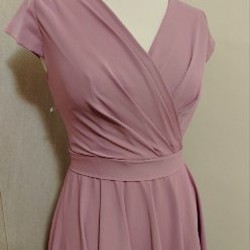 Платье сиреневое - фото 2