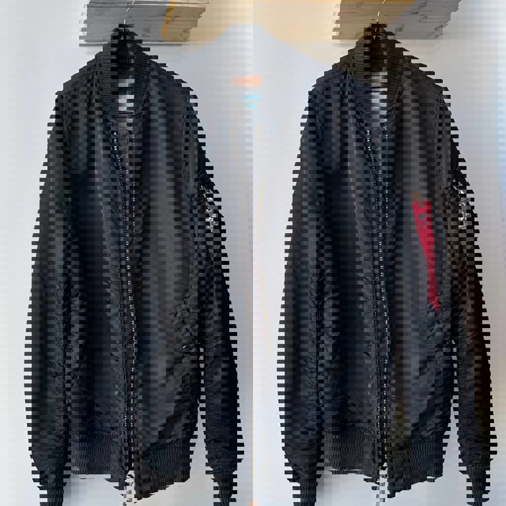 Бомбер Alpha Industries черный