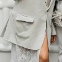 Оверсайз пиджак и платье сетку - фото 2