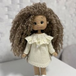 Кукла вязаная ручной работы - фото 1