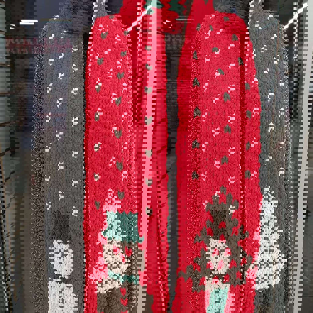 Теплый шарф