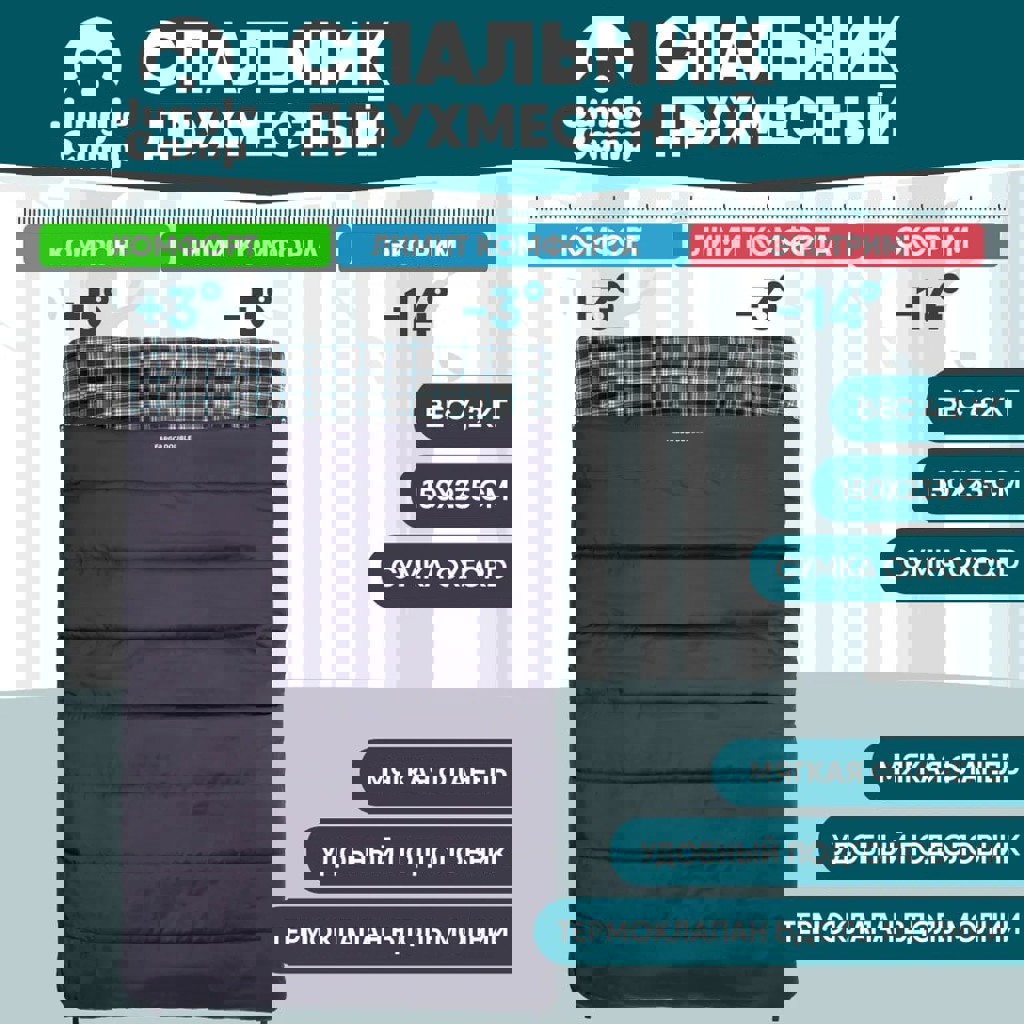 Спальник для двоих