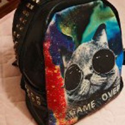 Рюкзак винтажный кот - фото 1