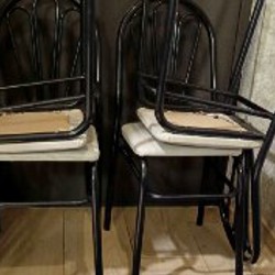 Стул на металлическом каркасе - фото 5