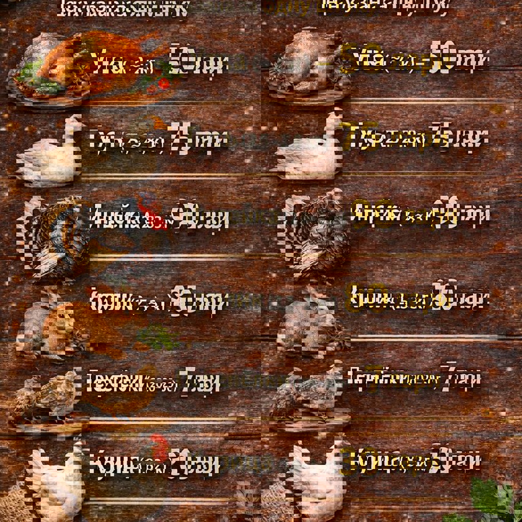 Свежие тушки домашней птицы и кролика