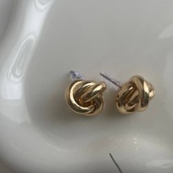 Серьги золотистого цвета - фото 2