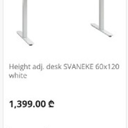 Стол с регулироемой высотой JYSK - фото 6