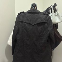 Пальто серое - фото 2