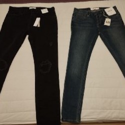 Синие джинсы W34L32 Spray On - фото 5