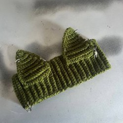 Повязка с ушками и пирсингом - фото 5