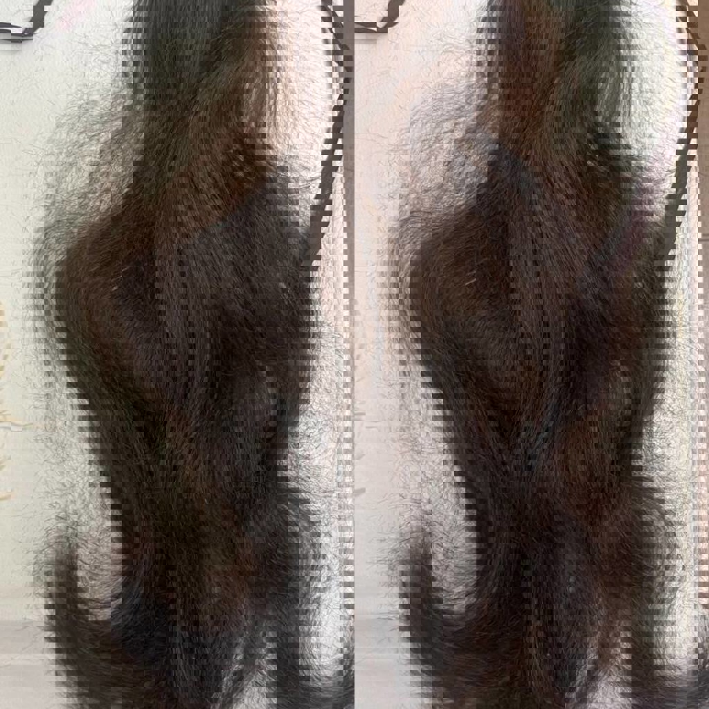 Накладной хвост из натуральных волос