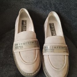 Туфли кожаные серый графит - фото 3