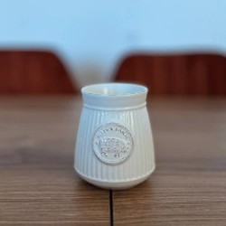 Ваза белая керамическая - фото 2