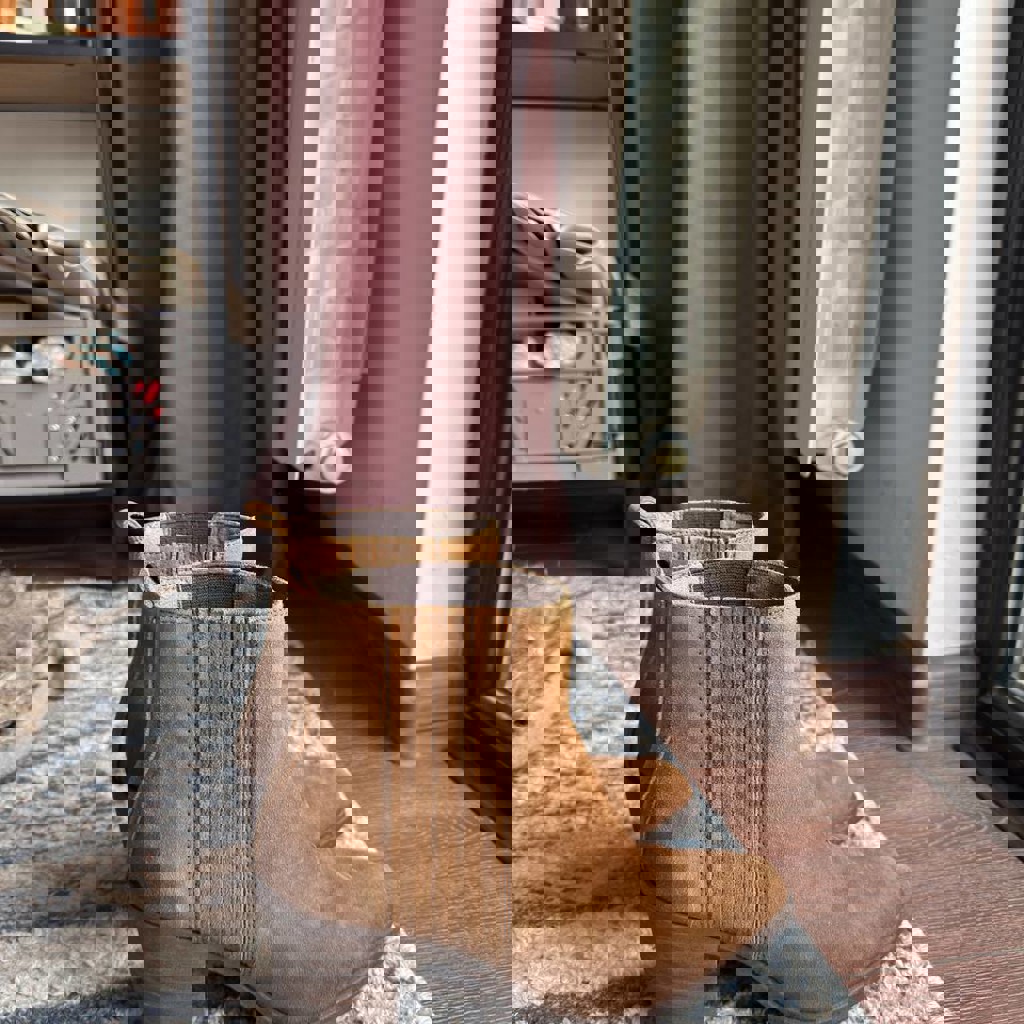 Сапоги из натуральной замши