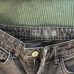 Джинсы черные - фото 2