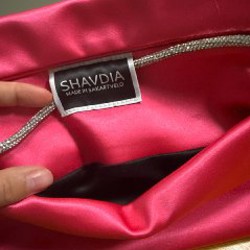 Клатч из розового Сатина - фото 2