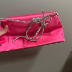 Клатч из розового Сатина - фото 3