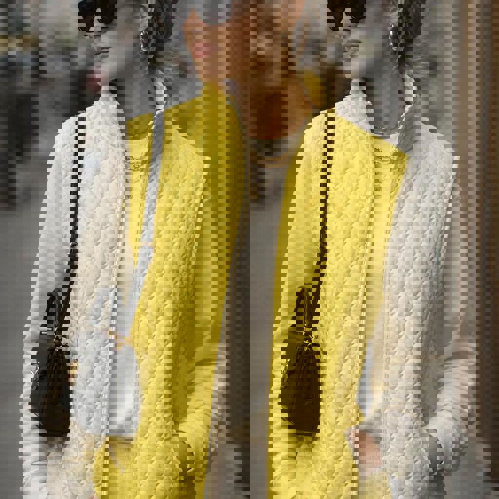 Жёлтая стёганая жилетка Partridge