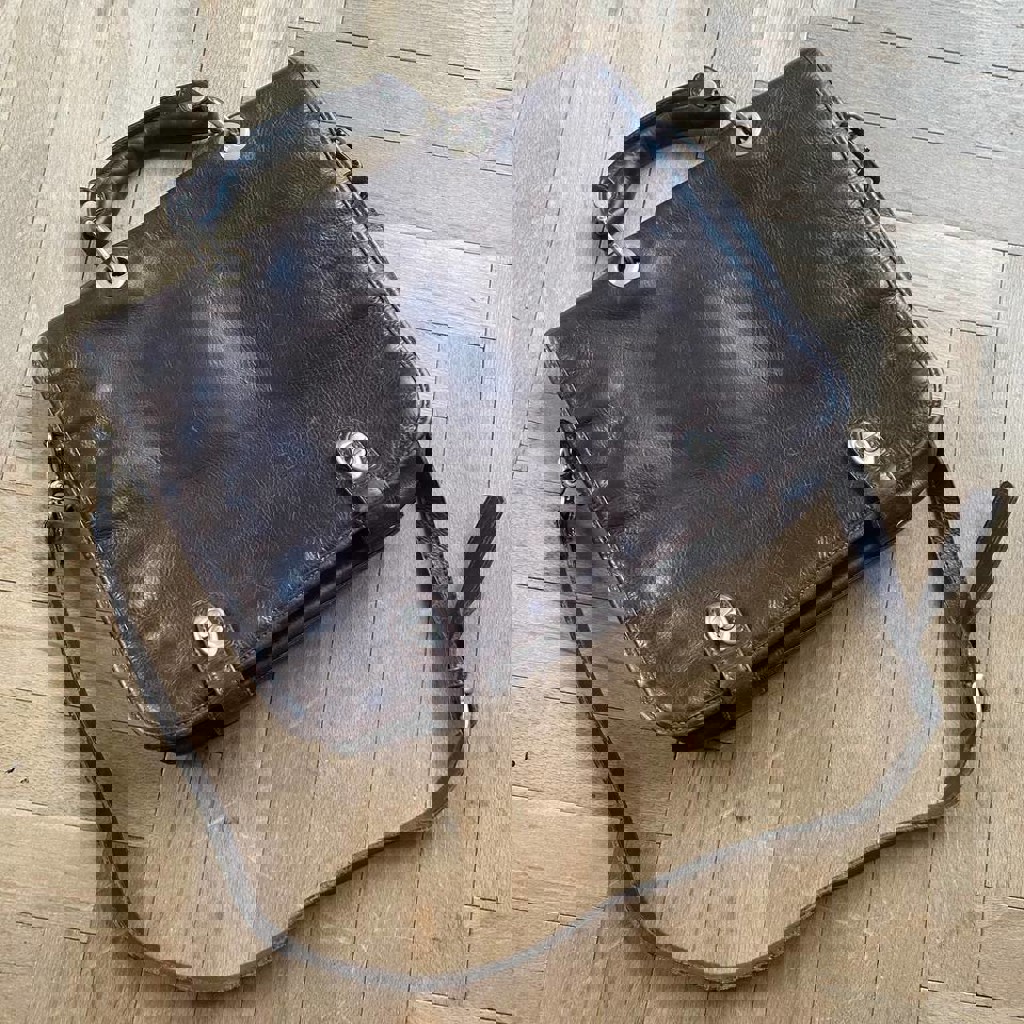 Сумка портфель кожаная